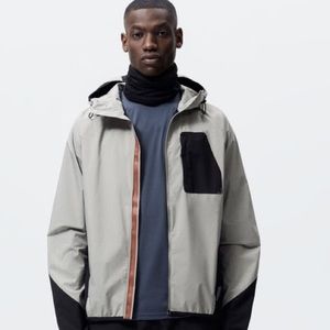 COLOR BLOCK WINDBREAKER JACKET